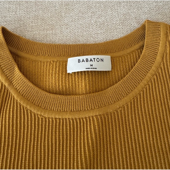 Aritzia Babaton Pia Sculpt Knit Tank Top Cairo Gold - Picture 2 of 4